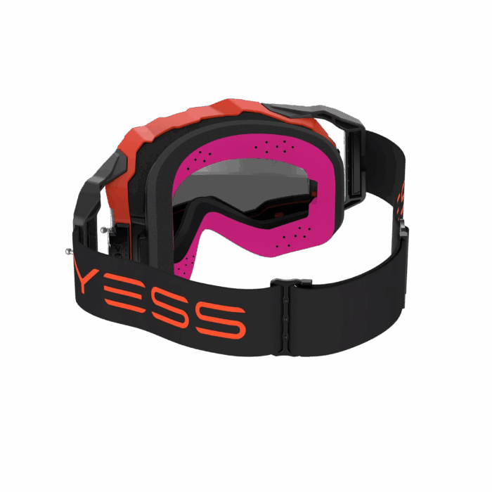 occhiali maschere moto cross yess brand black magma