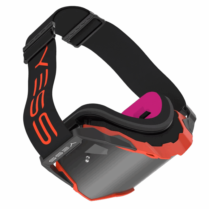 occhiali maschere moto cross yess brand black magma
