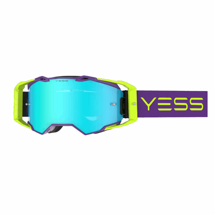 occhiali maschere moto cross yess brand purple fizz