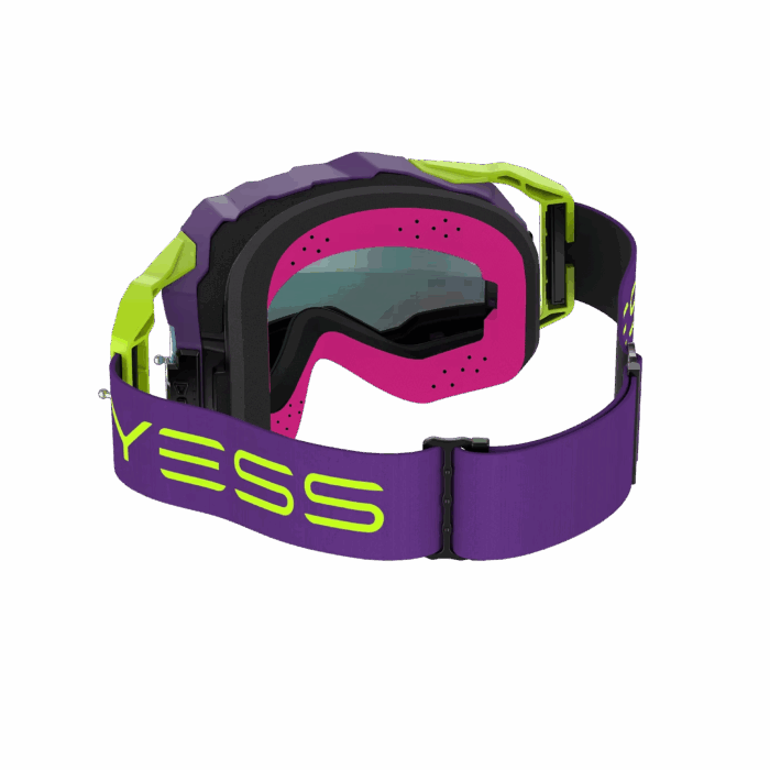 occhiali maschere moto cross yess brand purple fizz