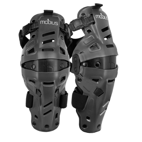 Ginocchiera moto ibrida Mobius Braces, la più sicura e protettiva per la massima sicurezza del ginocchio durante la guida